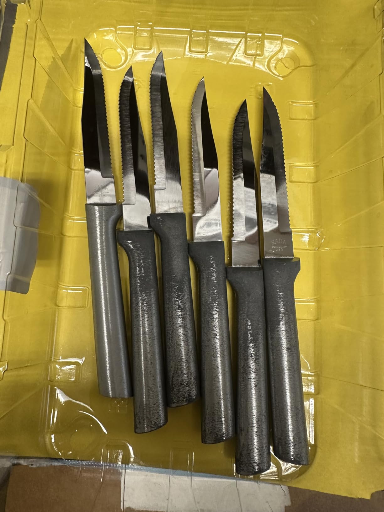RADA Cutlery Six Serrated Steak Knife Set (S6S), Silver customer photo 1