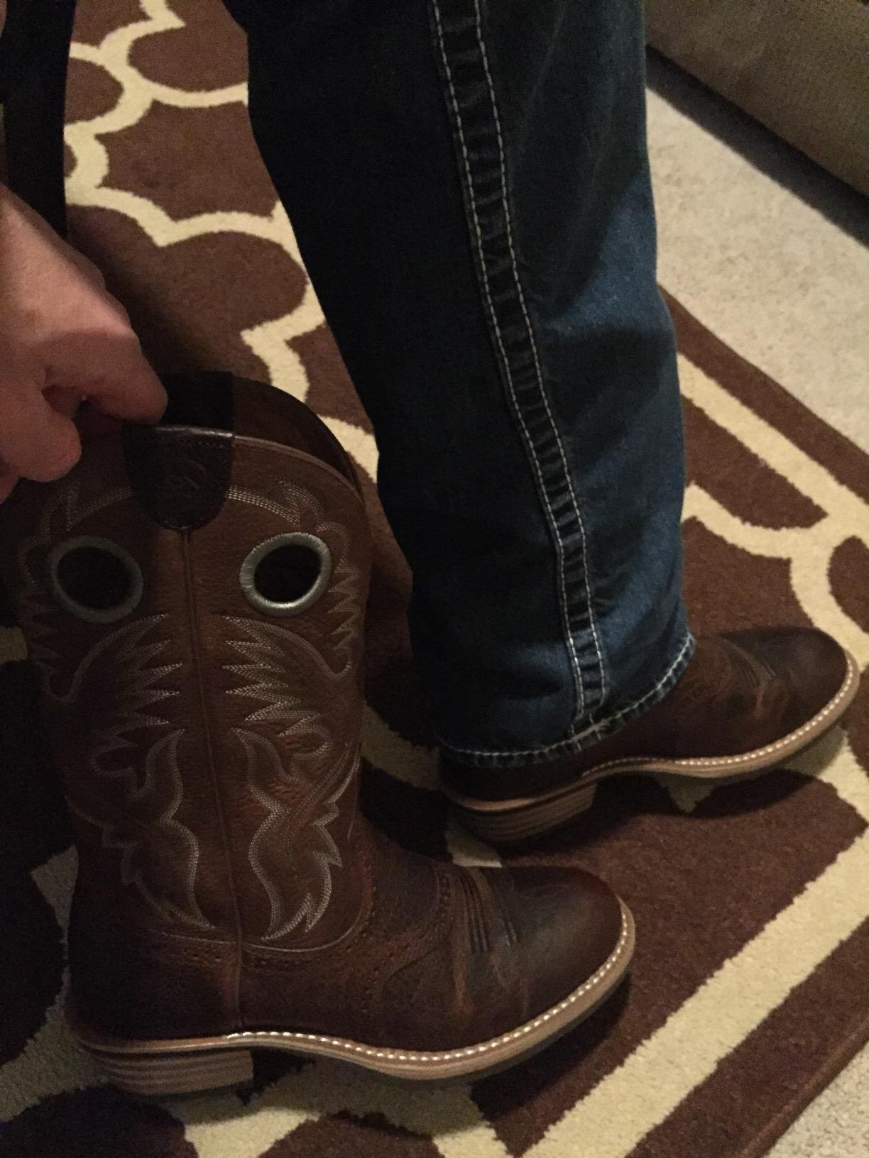 Ariat Heritage Roughstock Western Boot - Men's Square Toe Leather Work Boot customer photo 1