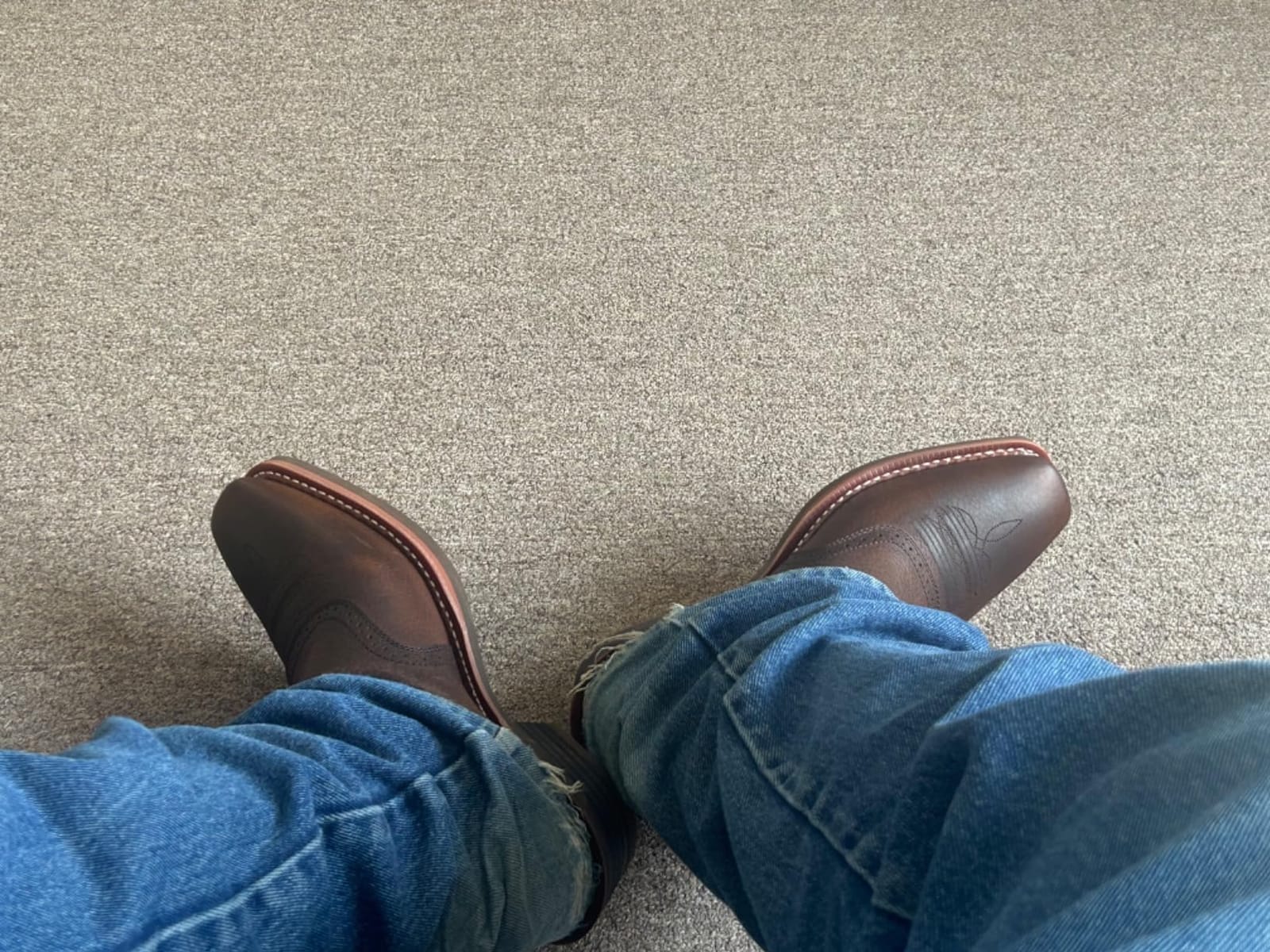 Ariat Heritage Roughstock Western Boot - Men's Square Toe Leather Work Boot customer photo 1