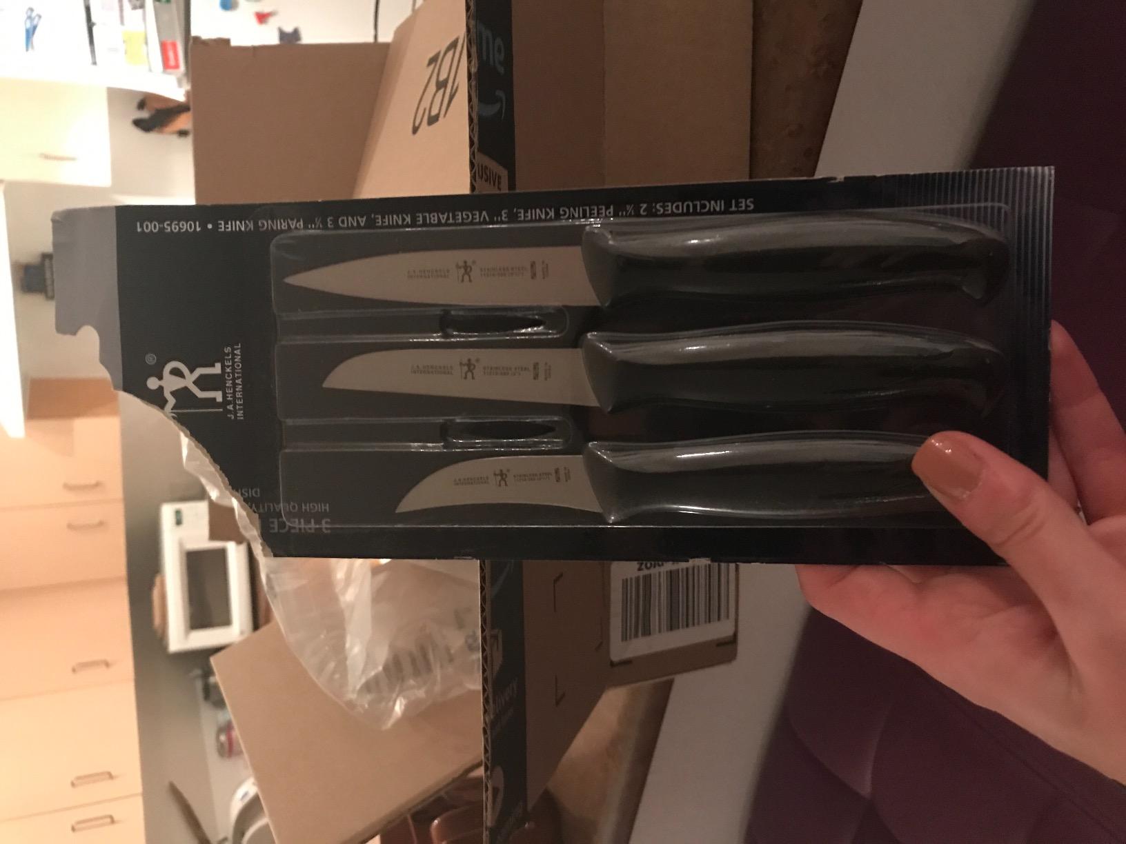 HENCKELS J.A International Accessories Paring Knife Set, 3-piece, Black customer photo 1
