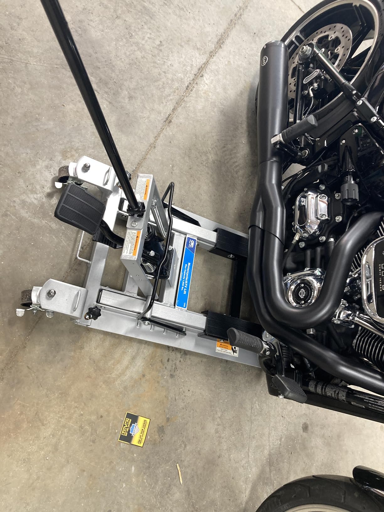 OTC 1545 Ultra Low Profile Motorcycle and ATV Lift - 1,500 lb. Capacity customer photo 1