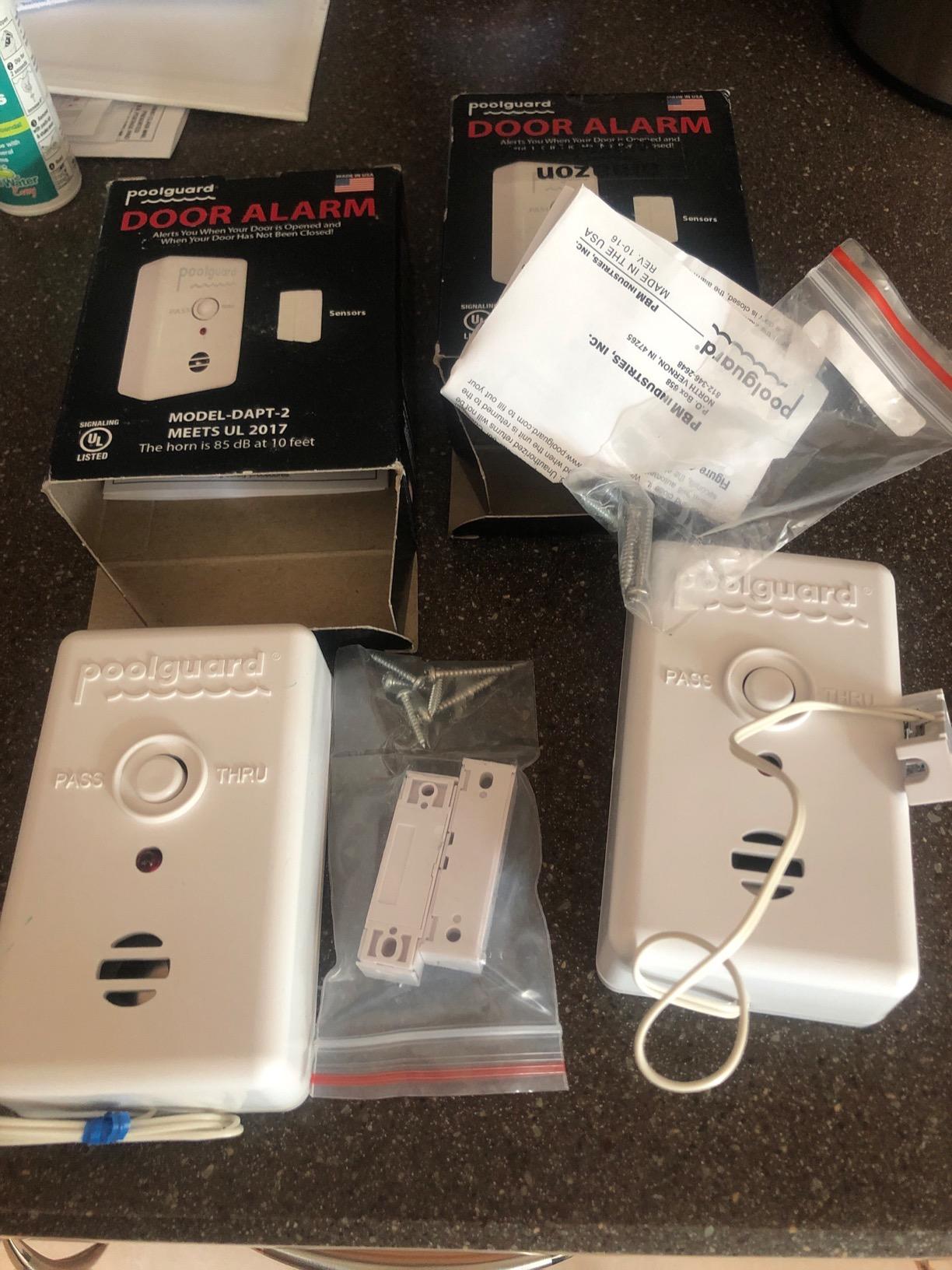 PoolGuard DAPT-2 Water Hazard Pool Door Alarm, White customer photo 2