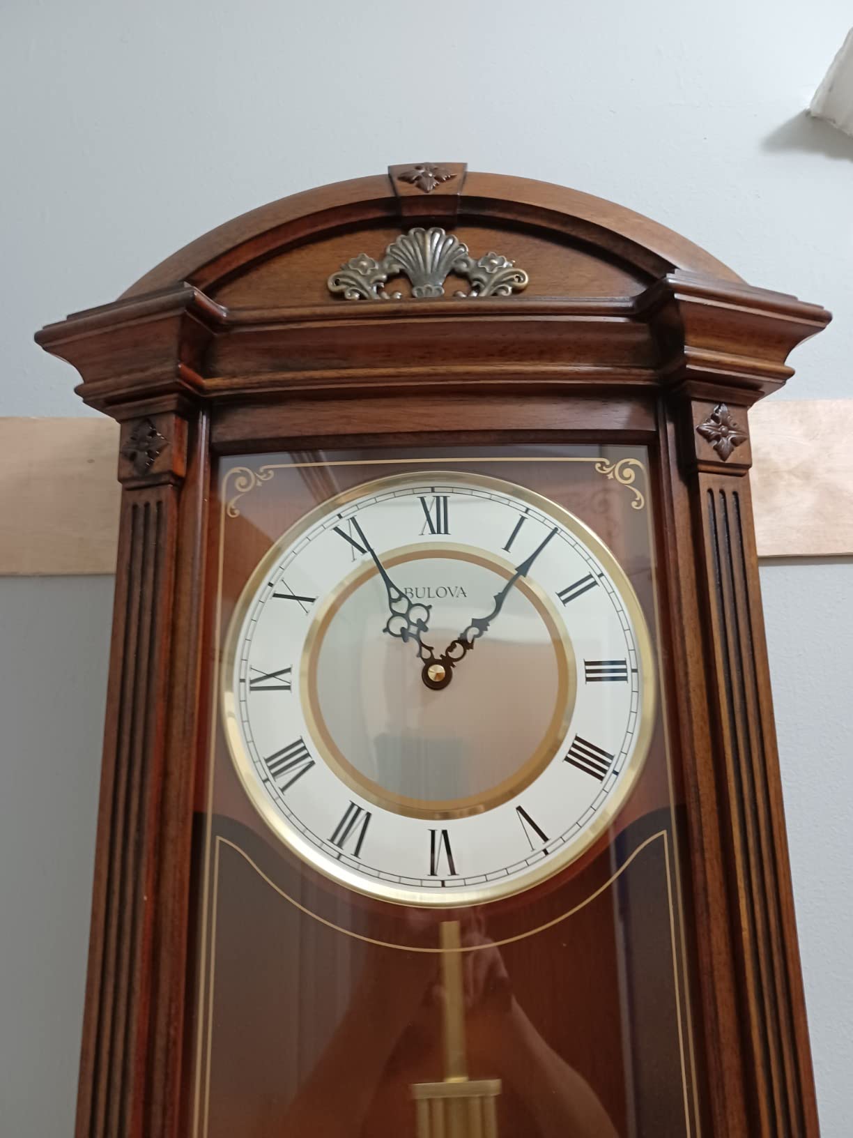 Bulova C4331 Hartwick Chiming Clock, Walnut 29.75 x 14 x 5.5 customer photo 2