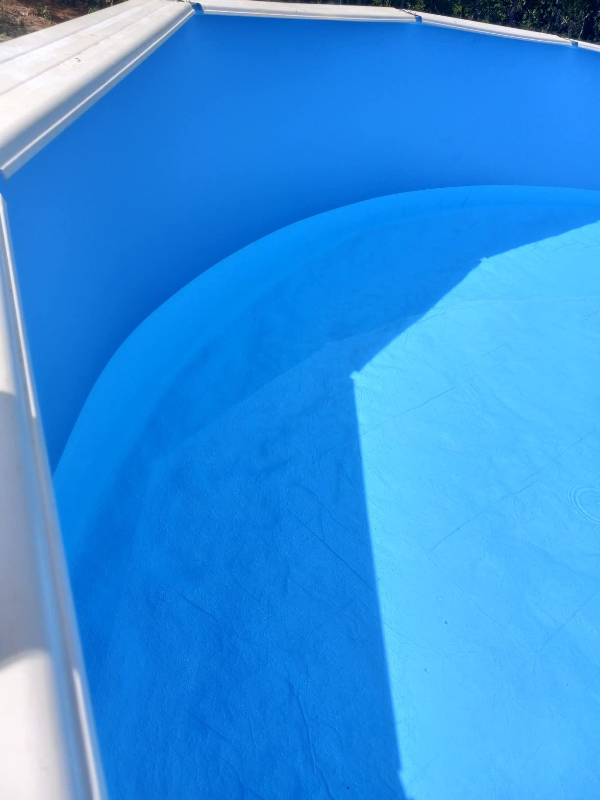 Swimline 24 Feet Solid Round Above Ground Swimming Pool Overlap, Standard Gauge Liner, Vinyl, Easy Installation, Blue customer photo 1