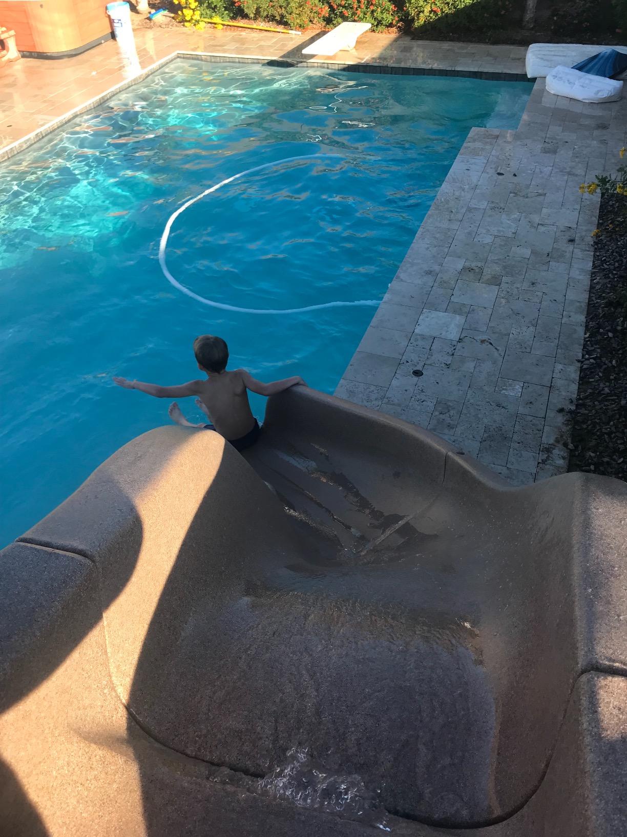 S.R.Smith Typhoon Pool Slide, Gray – Premium Water Slide customer photo 2