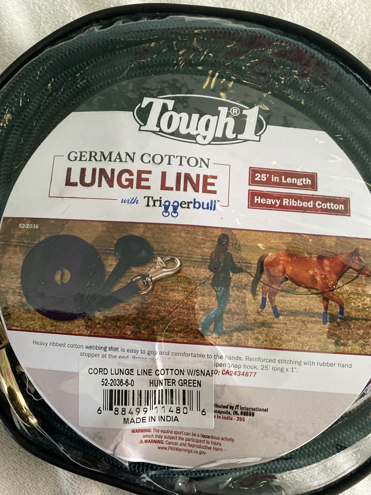 Tough 1 German Cord Cotton Lunge Line with Heavy Snap customer photo 2