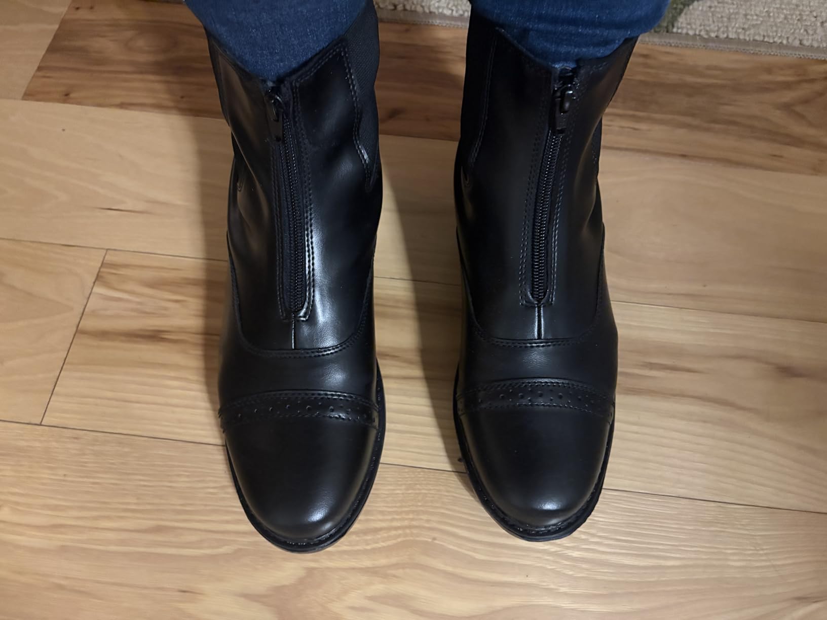 TuffRider Ladies Starter Front Zip Paddock Boots | Durable, Easy to Clean Water-Resistant Horse Riding Boots for Women customer photo 2