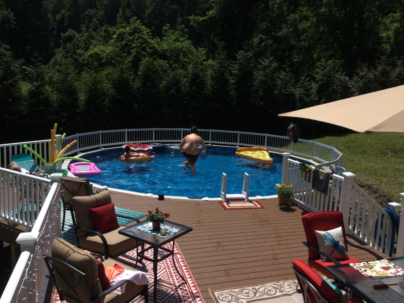 Blue Wave Above Ground Pool Fence Base Kit A, 8 Sections customer photo 1