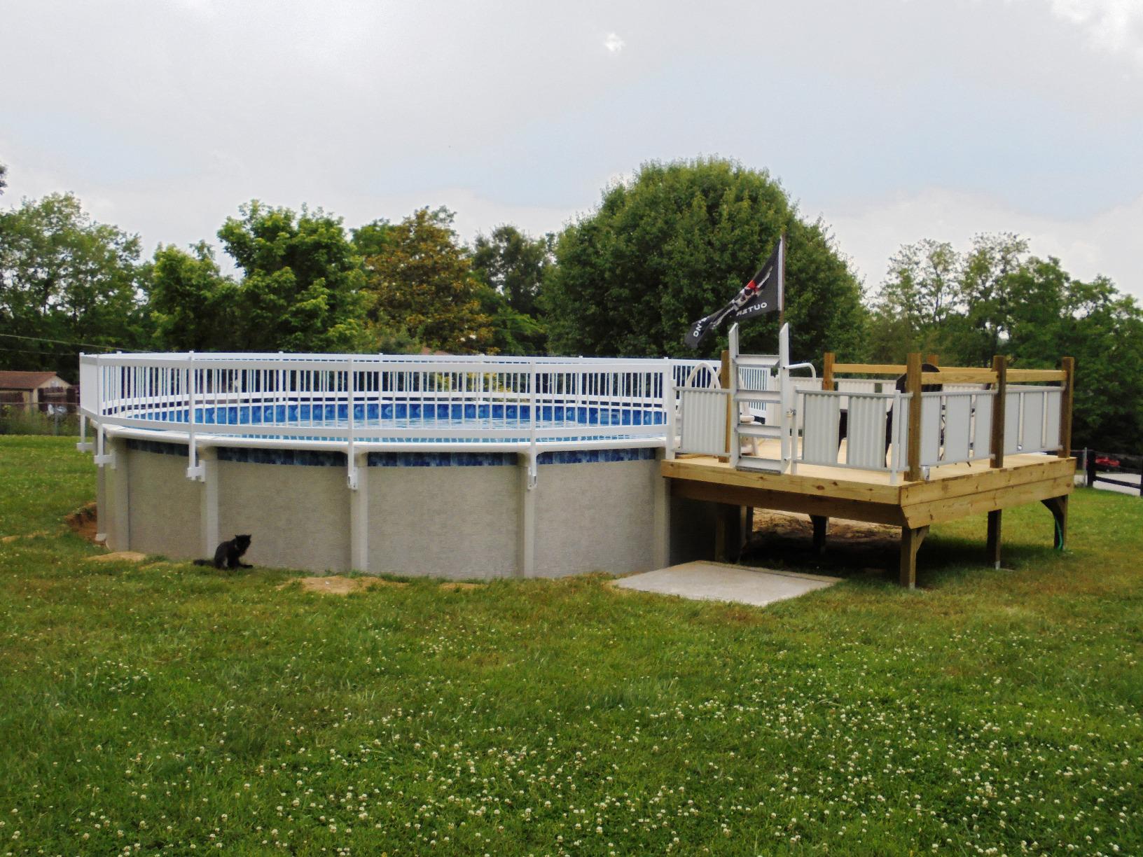 Blue Wave Above Ground Pool Fence Base Kit A, 8 Sections customer photo 2