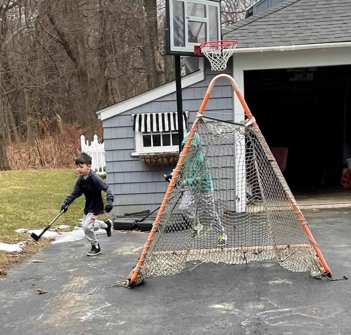 Franklin Sports NHL Kids Street Hockey Stick Set - Includes (2) Youth Street Hockey Sticks + (1) Outdoor Roller Hockey Ball - Perfect Hockey Starter Set for Kids customer photo 1