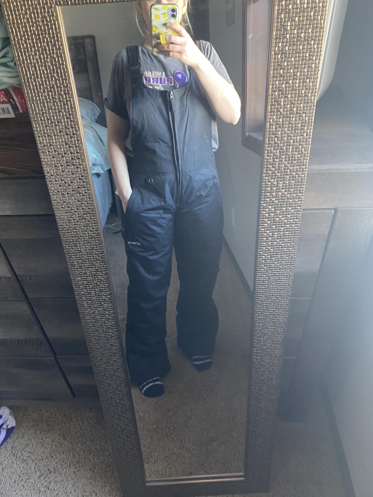 Arctix Women's Essential Insulated Ski Bibs, Water Resistant Snow Pants for Skiing & Snowboarding customer photo 1