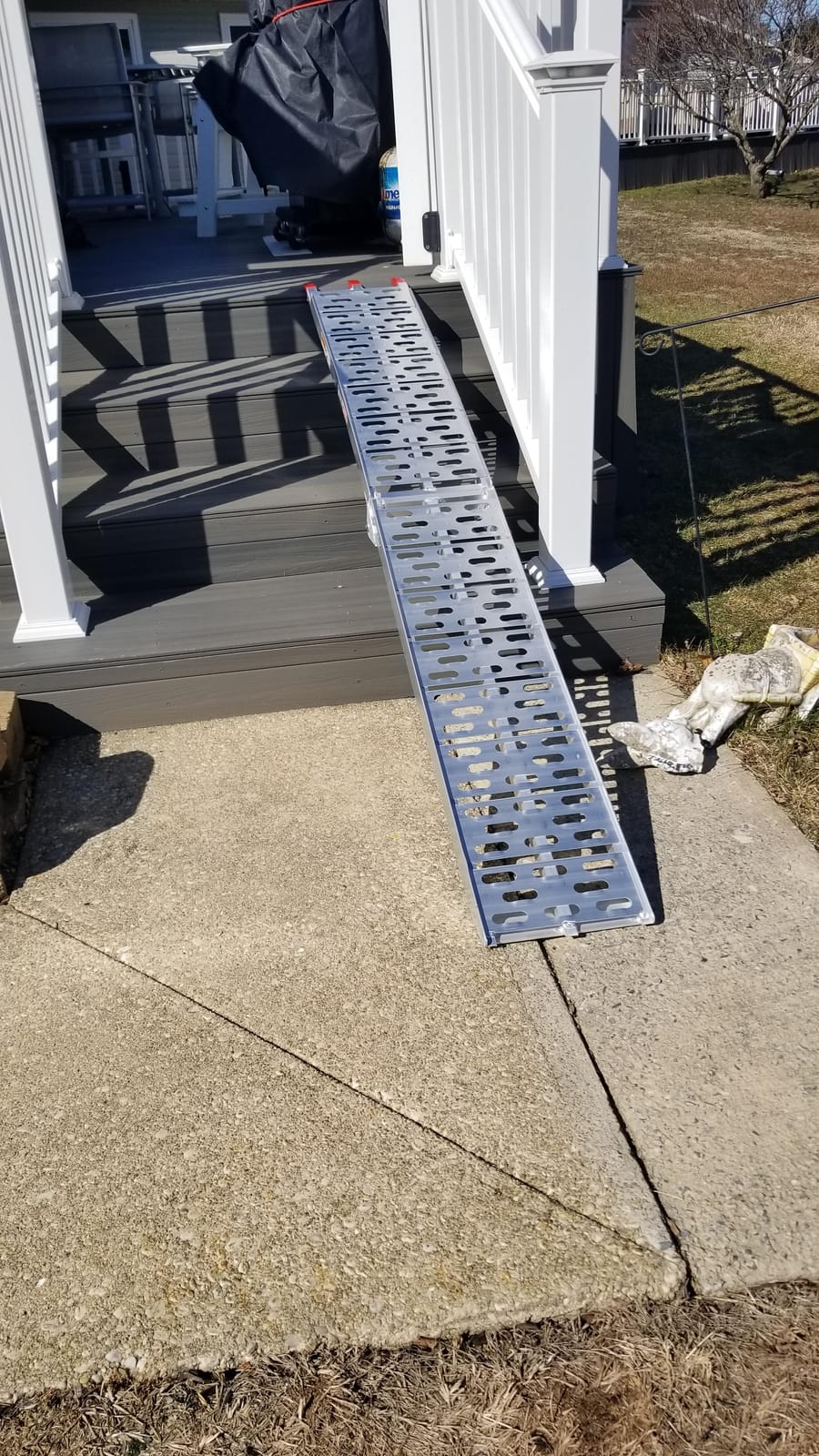 Black Widow Aluminum Single-Runner Plate Motorcycle Ramp, 750 lb, 7 Ft 5 in customer photo 1