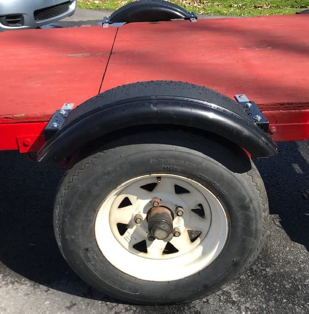 Tie Down Black Plastic Trailer Fender – High Impact Polyethylene – For Small Trailer Wheels (Requires 5.19