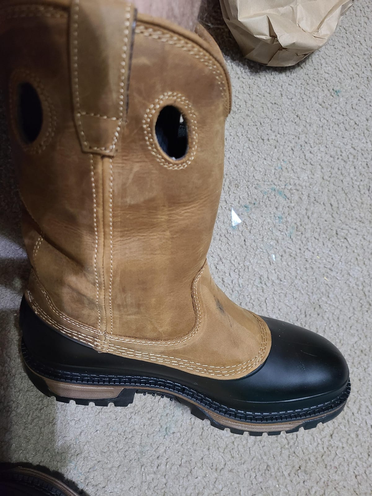 Georgia Boot Men's Muddog Steel Toe Waterproof Wellington Boots customer photo 2