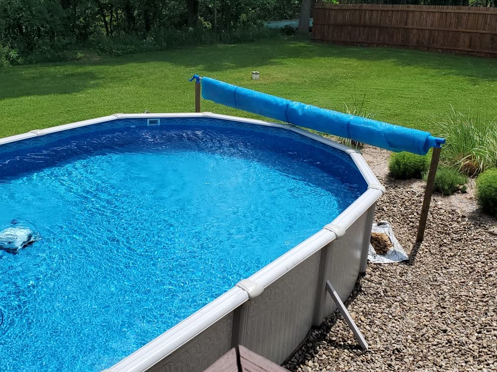 Horizon Lite Portable 12-Foot to 18-Foot Wide Above-Ground Pool Lightweight Unique 1 Person Operation Solar Cover Reel customer photo 1