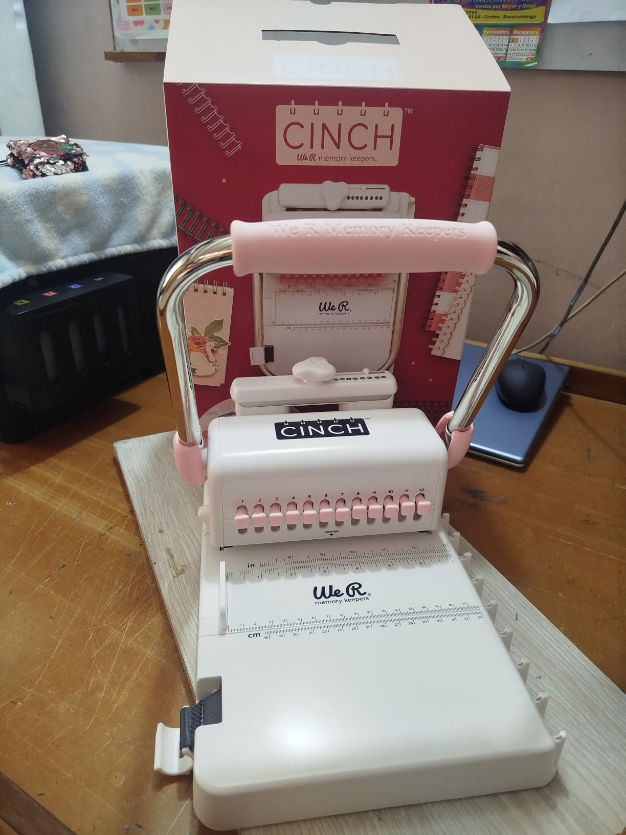 We R Memory Keepers Cinch Book Binding Machine Version 2, Mint, Easy to Use, Slide Ruler, Spiral Binding, Professional Books, Notebooks, Calendars customer photo 1