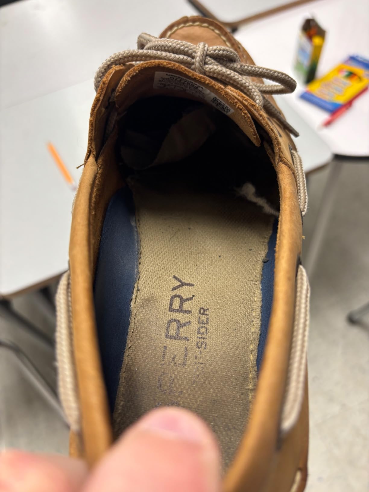 Sperry Men's Leeward 2-Eye Leather Boat Shoe customer photo 2