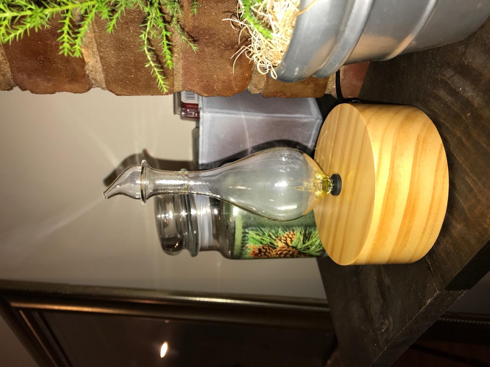 ArOmis Premium Glass Essential Oils Nebulizer - Waterless Diffuser for Aromatherapy - Handmade Oil Diffuser, Wooden Base, No Plastic, No Heat, No Battery, No LEDs - Solum Lux Merus customer photo 2