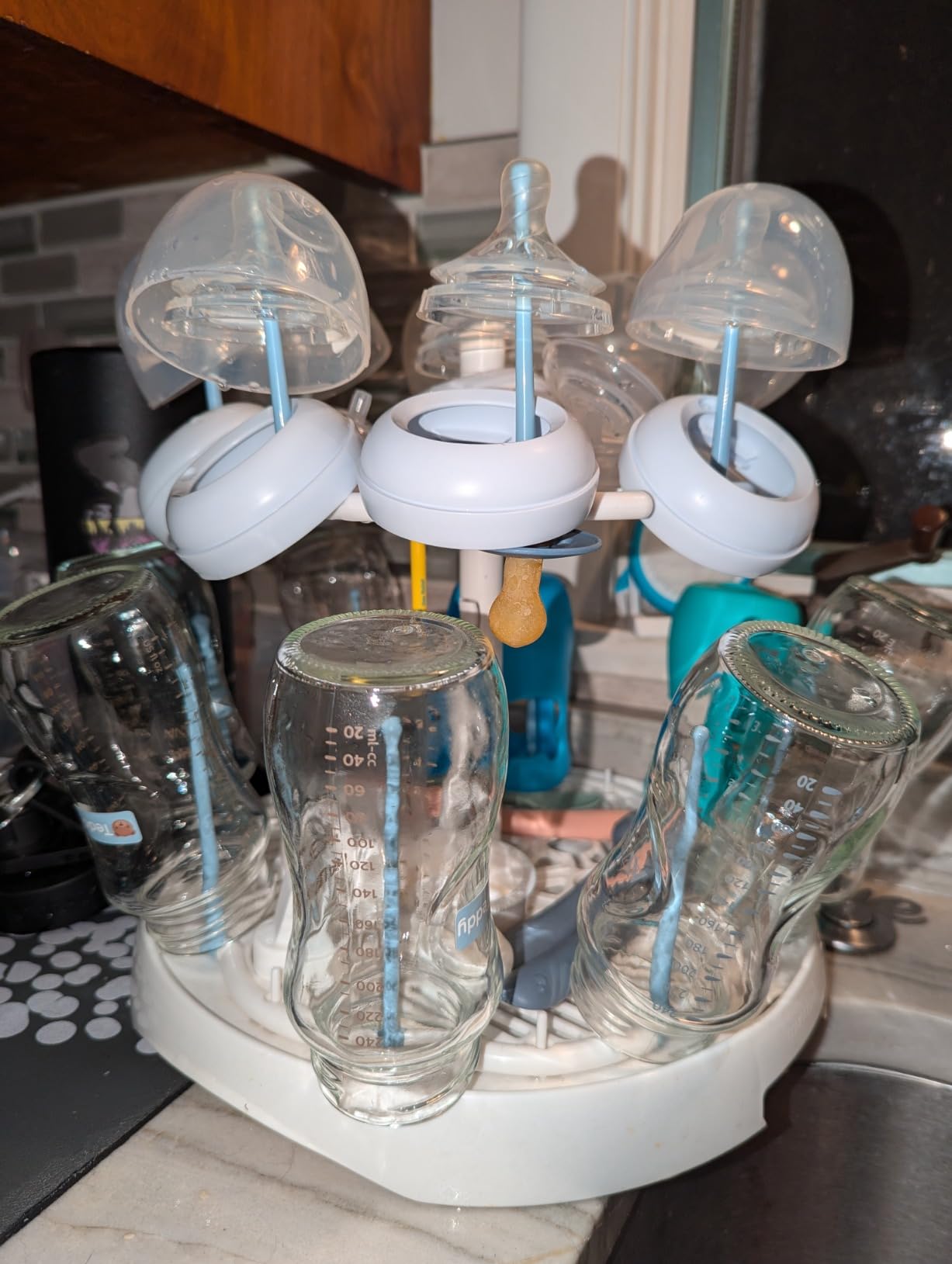 Munchkin High Capacity Baby Bottle Drying Rack, White customer photo 1