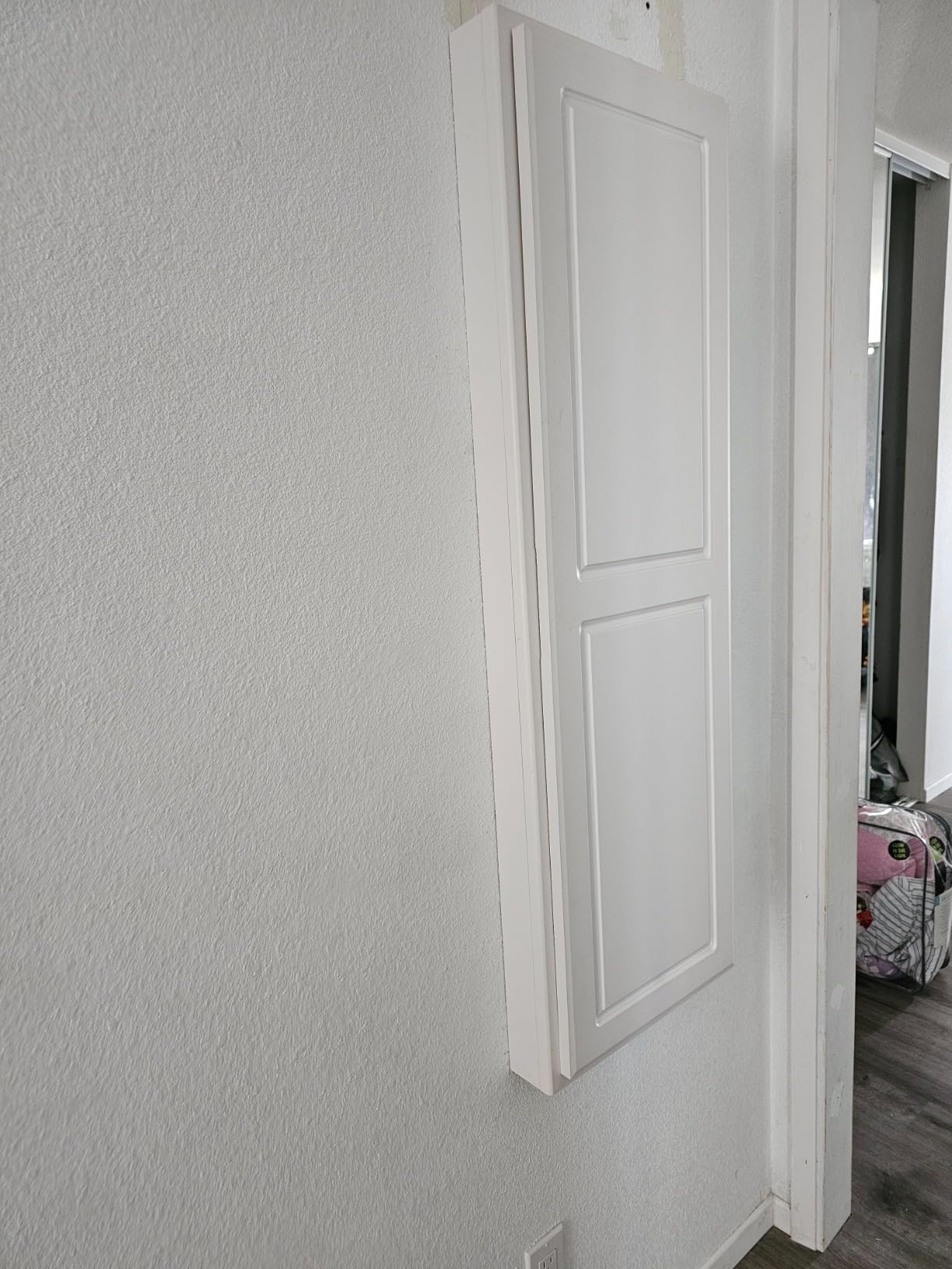 Household Essentials Stowaway in-Wall Ironing Board Finish: White customer photo 2