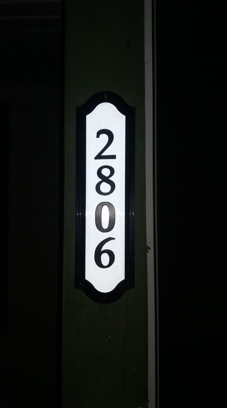 Whitehall Products Nite Bright Address Sign, 16