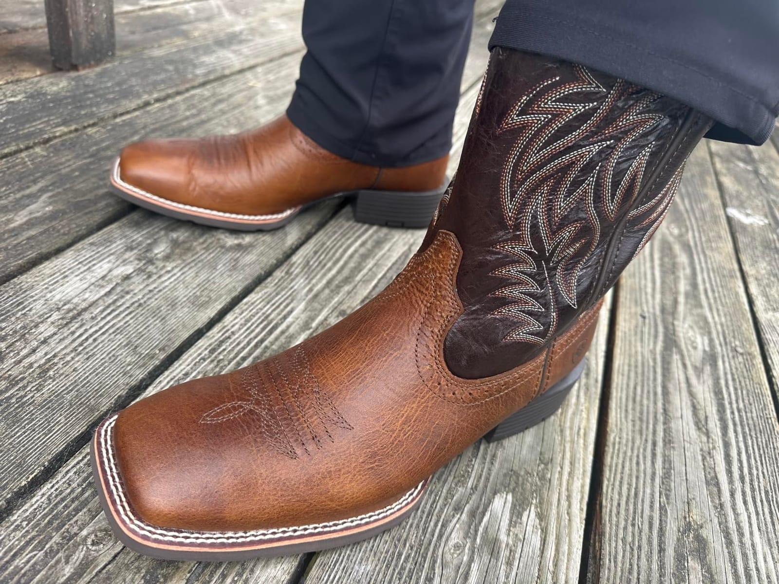 Ariat Men's Sport Western Wide Square Toe Cowboy Boot customer photo 2