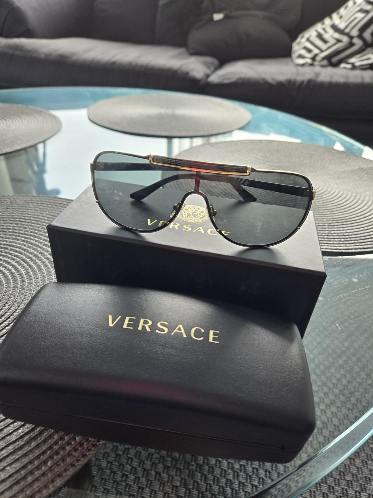 VERSACE VE2140 Pilot Shape Acetate Sunglasses 140mm customer photo 1