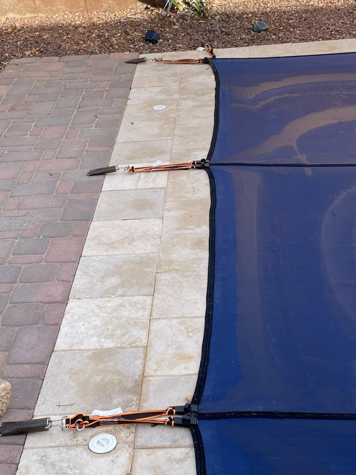 WaterWarden Inground Pool Safety Cover 18' x 36', Rectangle, 15-Year Warranty, UL Classified to ASTM F1346, Triple Stitched for MAX Strength, Abrasion Resistant, Hardware Included, Blue Mesh customer photo 2