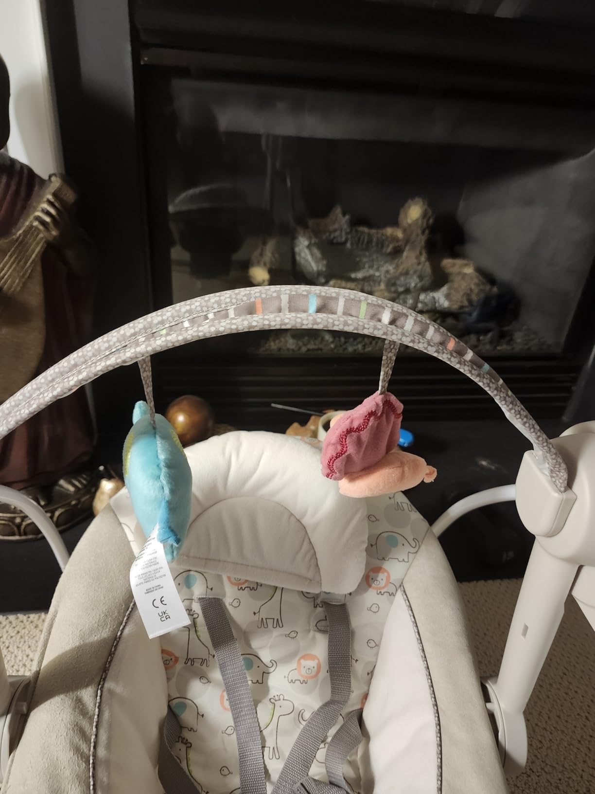 Ingenuity Soothe 'n Delight Portable Baby Swing for Infant, Newborn to 9M customer photo 1