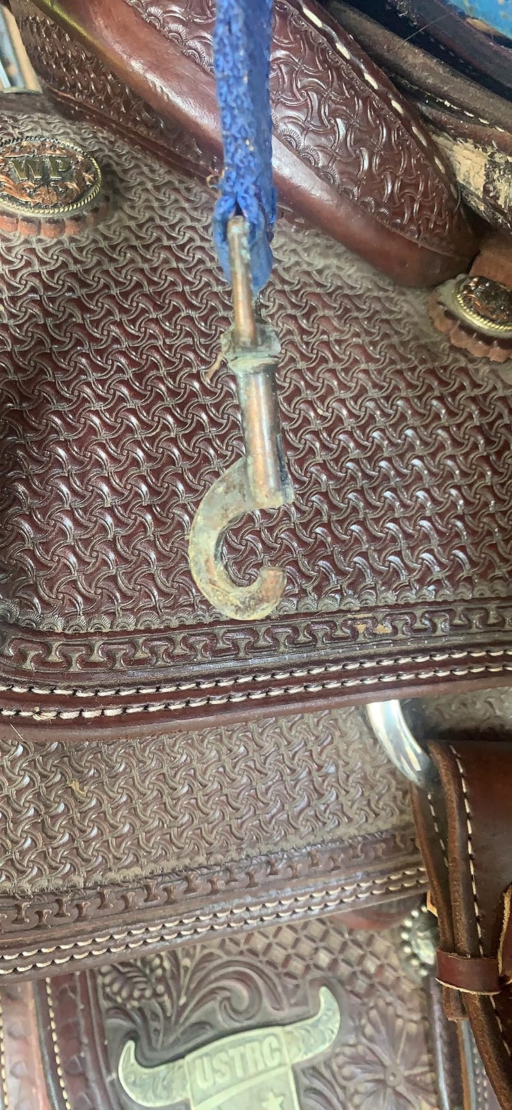 Tough1 Padded Horse Halter with Antique Hardware and Lead Rope customer photo 2
