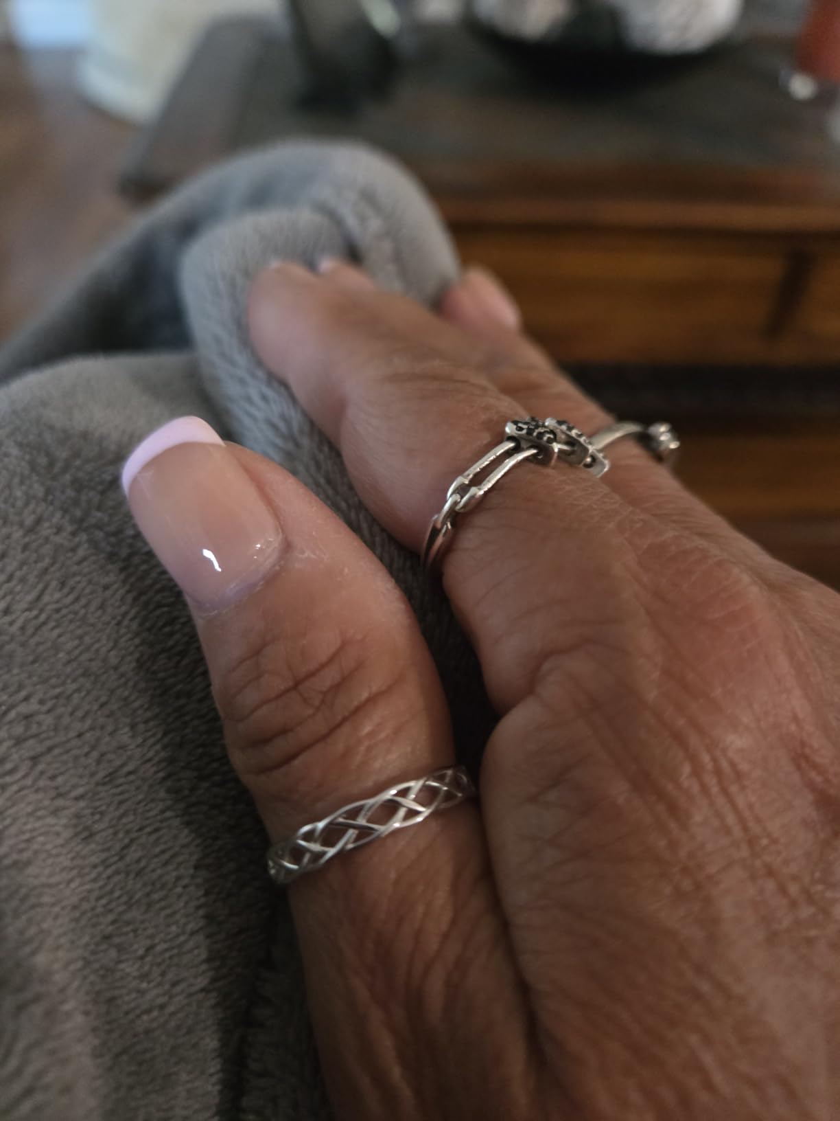 Metal Factory 925 Sterling Silver Celtic Knot Eternity Band Ring customer photo 2
