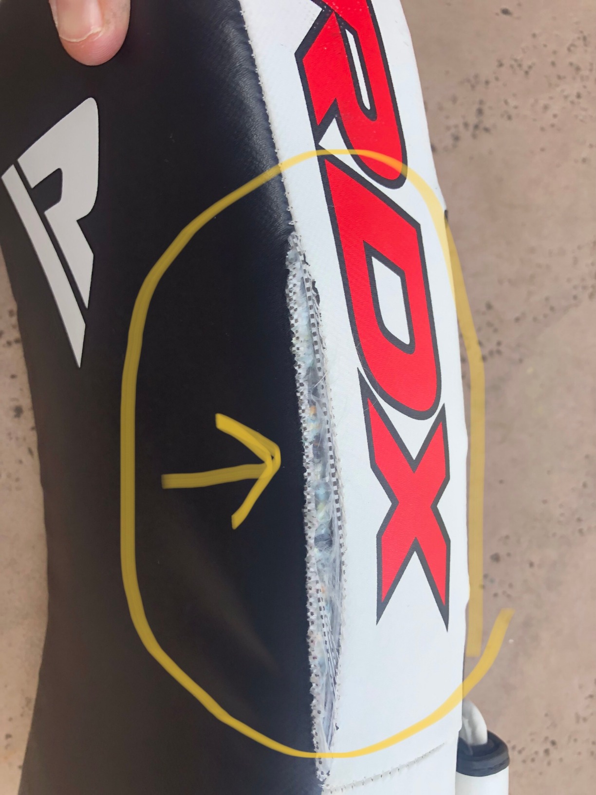 RDX Muay Thai Pad for Training, Curved Kickboxing Kicking Strike Shield, Coaching Kick Boxing, MMA, Martial Arts, Karate, Taekwondo, Punching, Foot, Knee and Elbow Target customer photo 2
