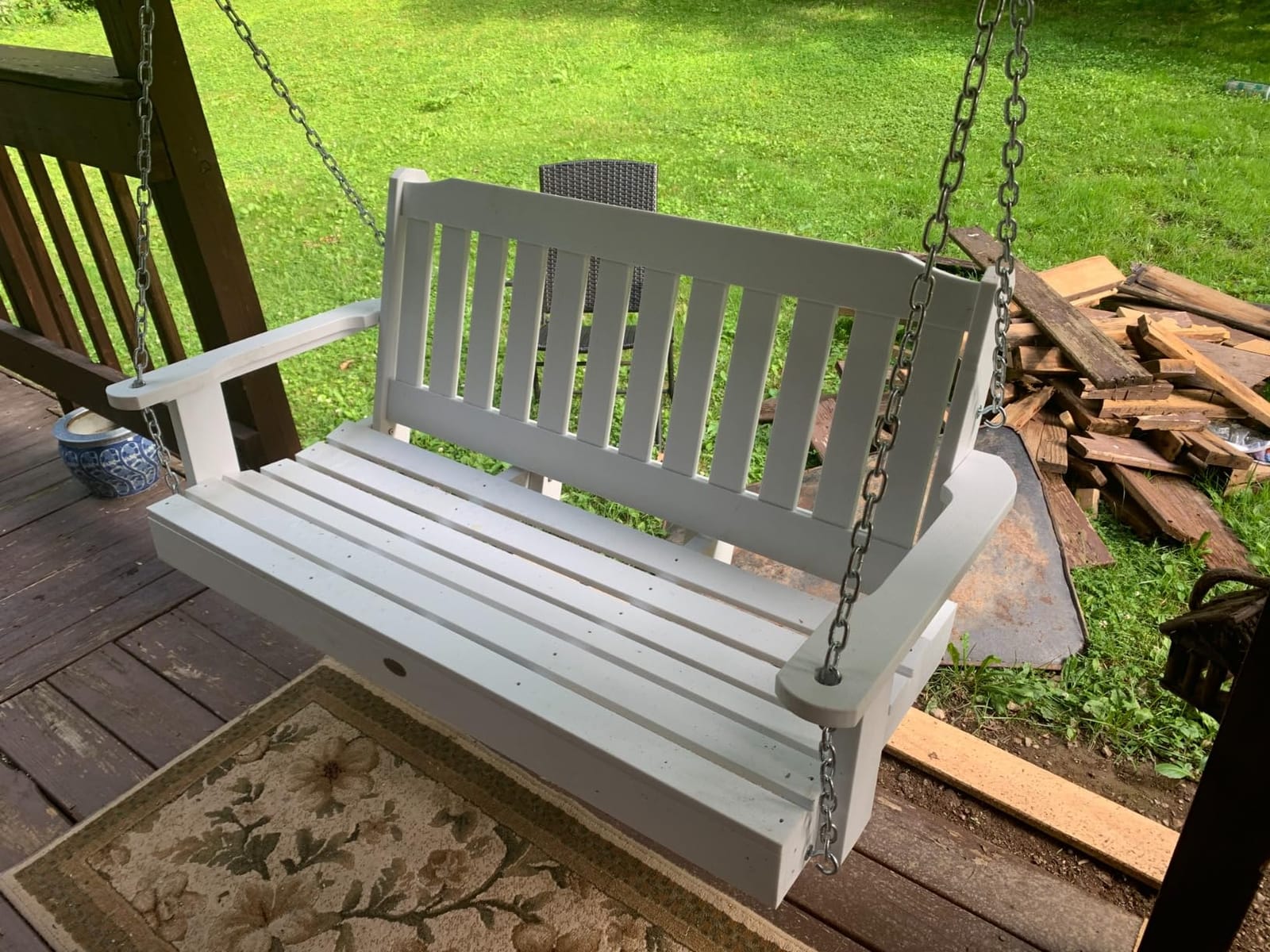 Highwood AD-PORL2-BKE Lehigh Porch Swing, 4 Feet, Black customer photo 1