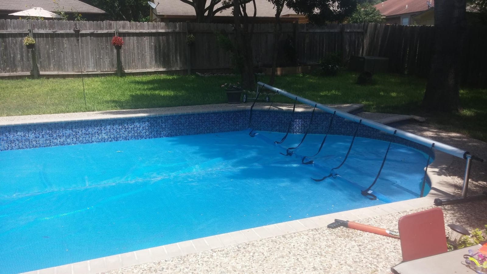 Sun2Solar 25-Foot Wide Stainless Steel Solar Cover Deluxe Reel System customer photo 1