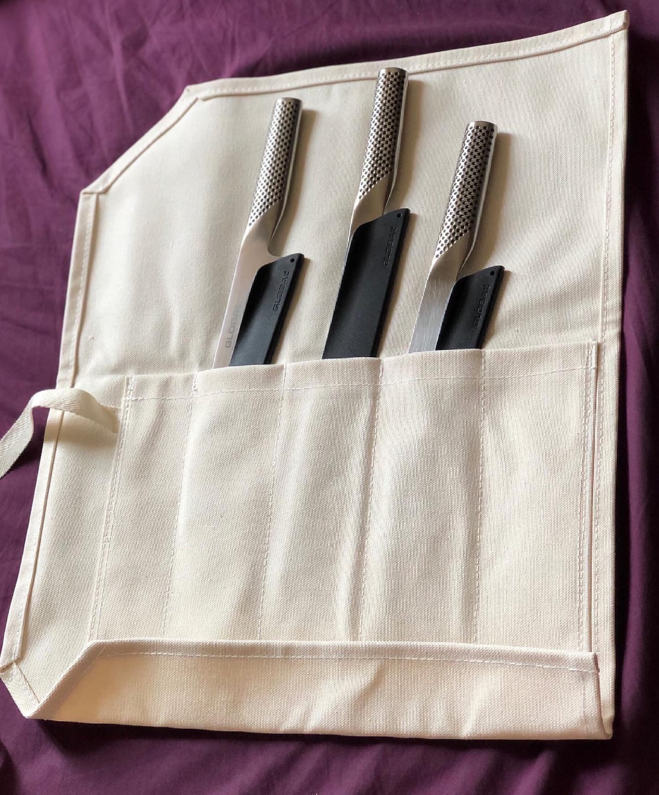 Japanese Tojiro Canvas Knife Pocket F-359 Carry Case For Chef's Knives customer photo 2