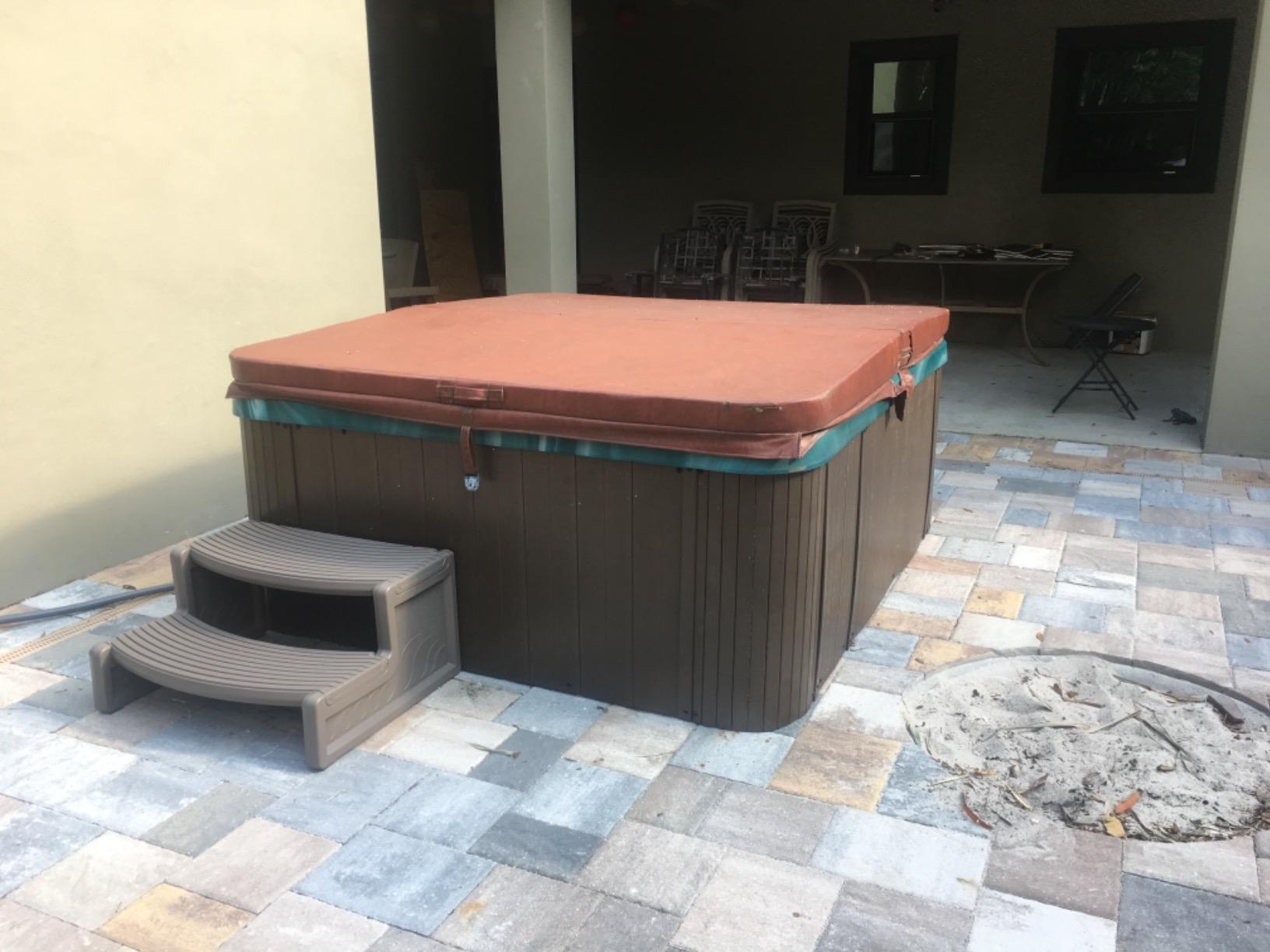 Confer Plastics Resin Multi Purpose Outdoor Non Slip Portable Spa and Hot Tub Handi-Step Deck Patio Steps Accessories, Espresso customer photo 1