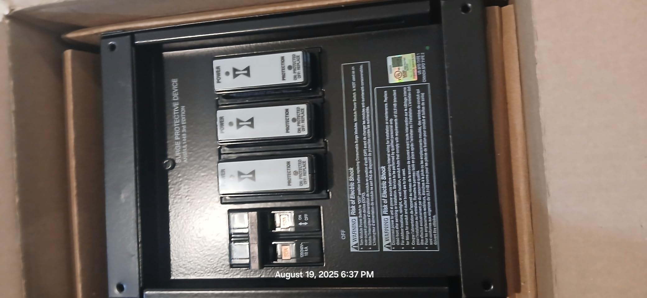 Intermatic IG2240-IMSK Smart Guard Whole-House Surge Protector, 120/240 VAC customer photo 1