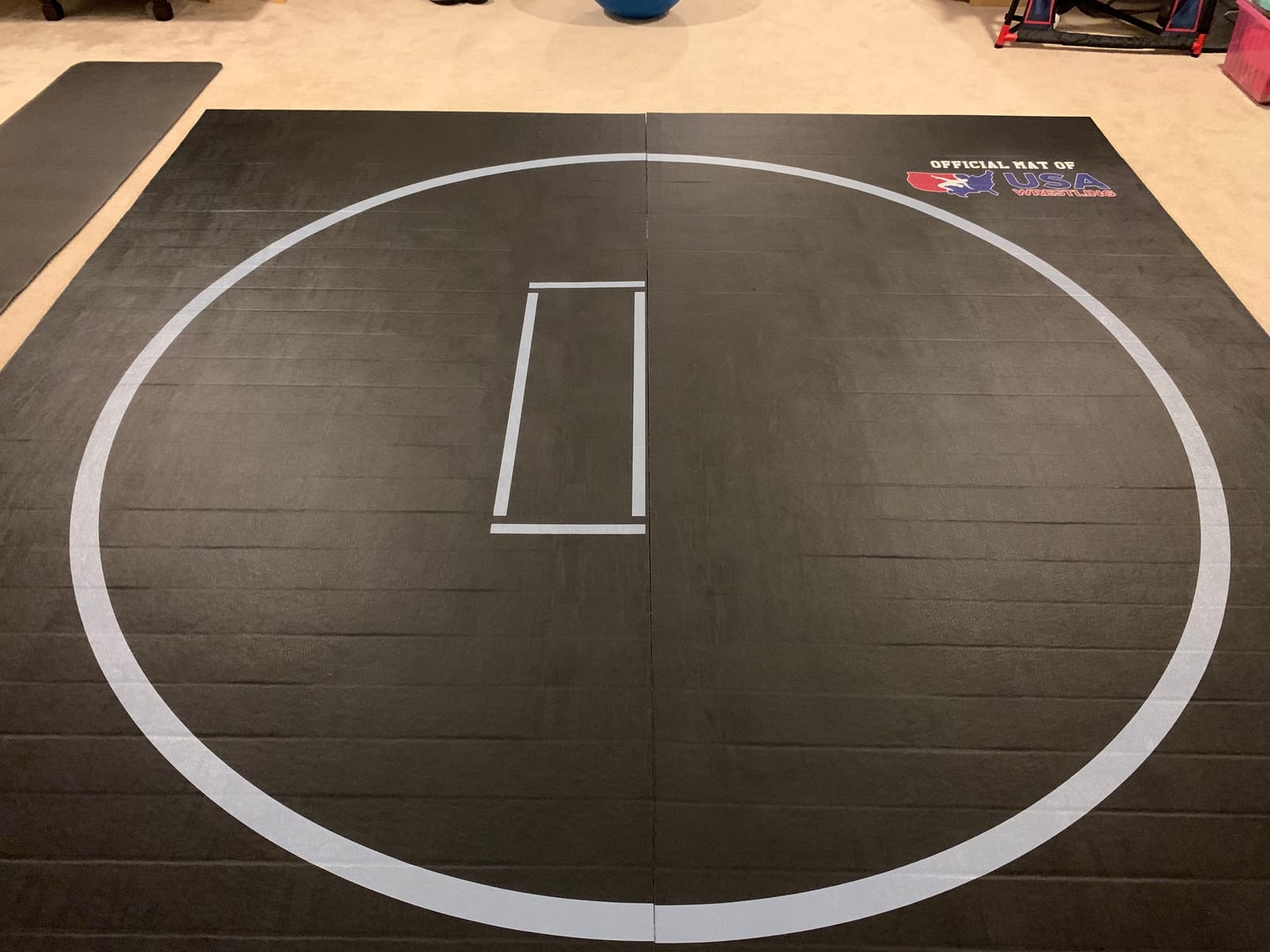 Dollamur Wrestling Mat for Home,10'x10', Circle, Start Marks-Made in USA customer photo 1