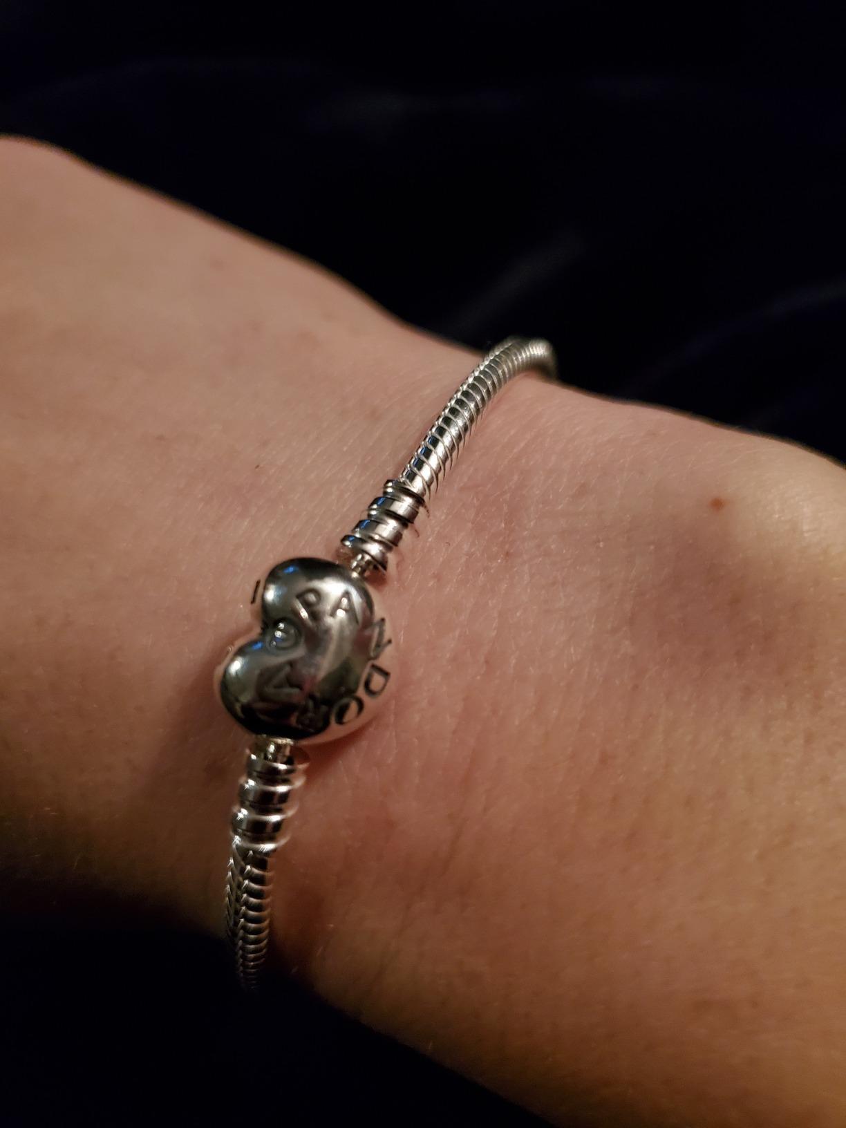 PANDORA Women's Bracelet Sterling Silver ref: 590719-18 customer photo 2