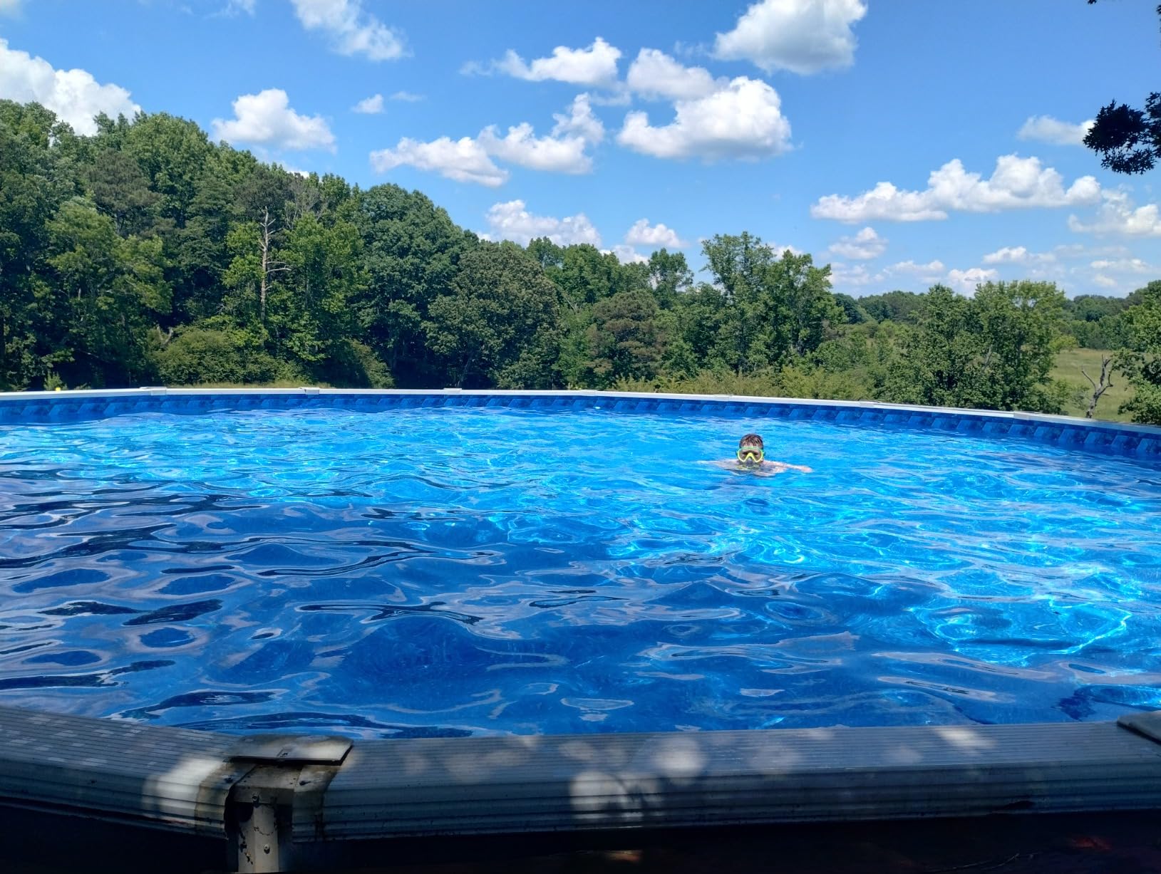 Smartline 18 ft Round Swimming Pool Liner | Stone Harbor | Unibead Style | 52 Inch Wall Height | 25 Gauge Vinyl | for Steel Sided Above Ground Pools | Gasket Kit Included customer photo 2
