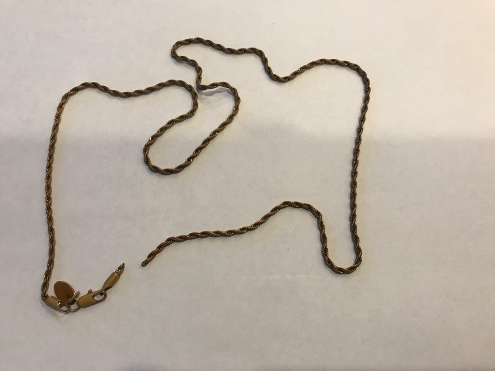 LIFETIME JEWELRY 24K Gold Rope Chain Necklace for Men Women - 2mm Diamond Cut 10X Thicker Real Gold Plated - Made in USA with Lifetime Replacement customer photo 1