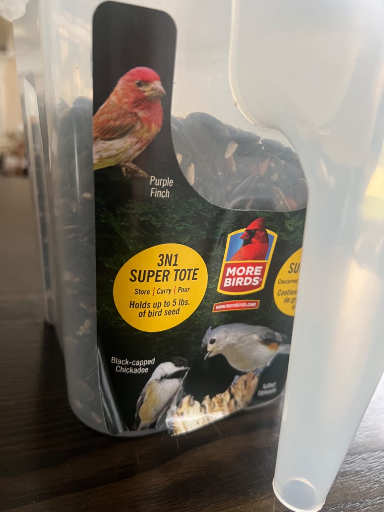 More Birds 3-in-1 Super Tote, 5 lb Capacity Container customer photo 2