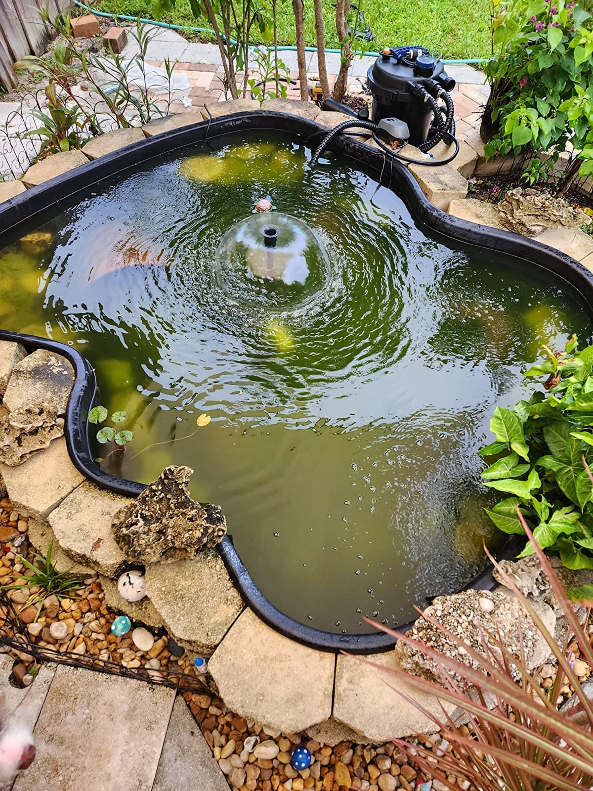 Flexzion Pond UV Lights for Outdoor Ponds - 18W Medium Light, 5283-Gal Capacity, 2500L/H UV Pond Clarifier for Outdoor Ponds, Clears Water in Days (CUV-118) customer photo 1