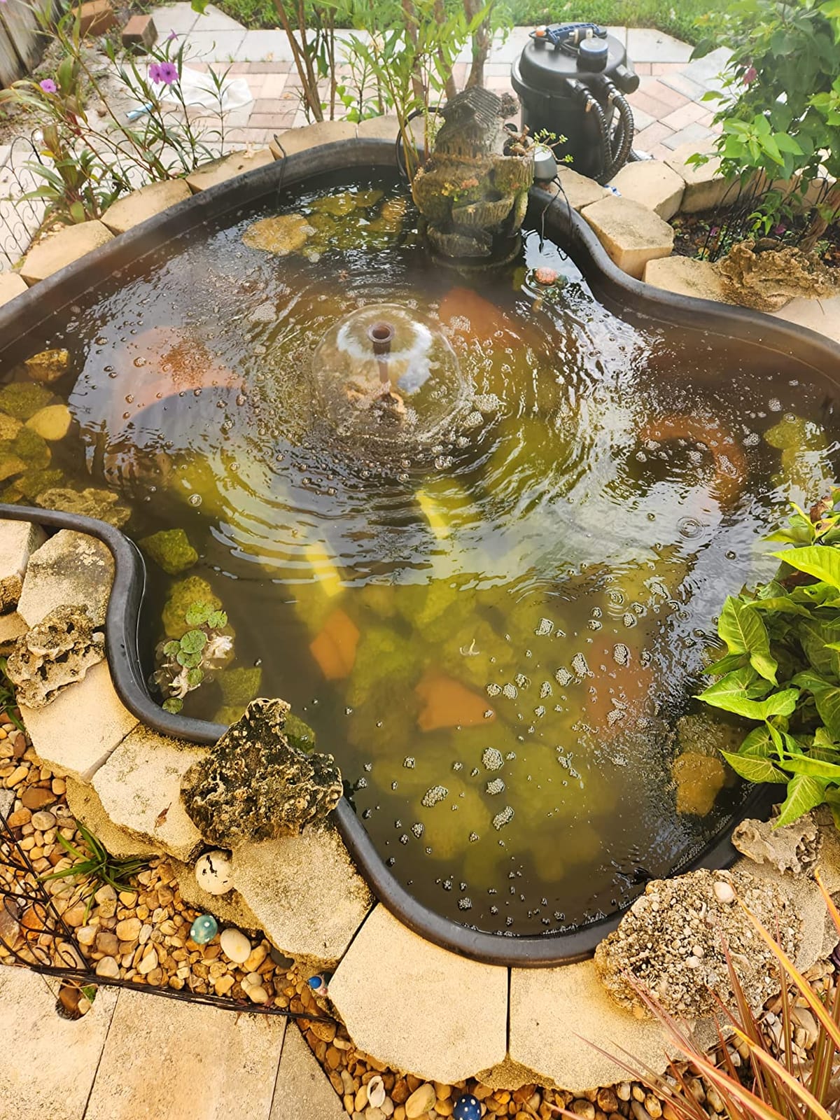 Flexzion Pond UV Lights for Outdoor Ponds - 18W Medium Light, 5283-Gal Capacity, 2500L/H UV Pond Clarifier for Outdoor Ponds, Clears Water in Days (CUV-118) customer photo 2