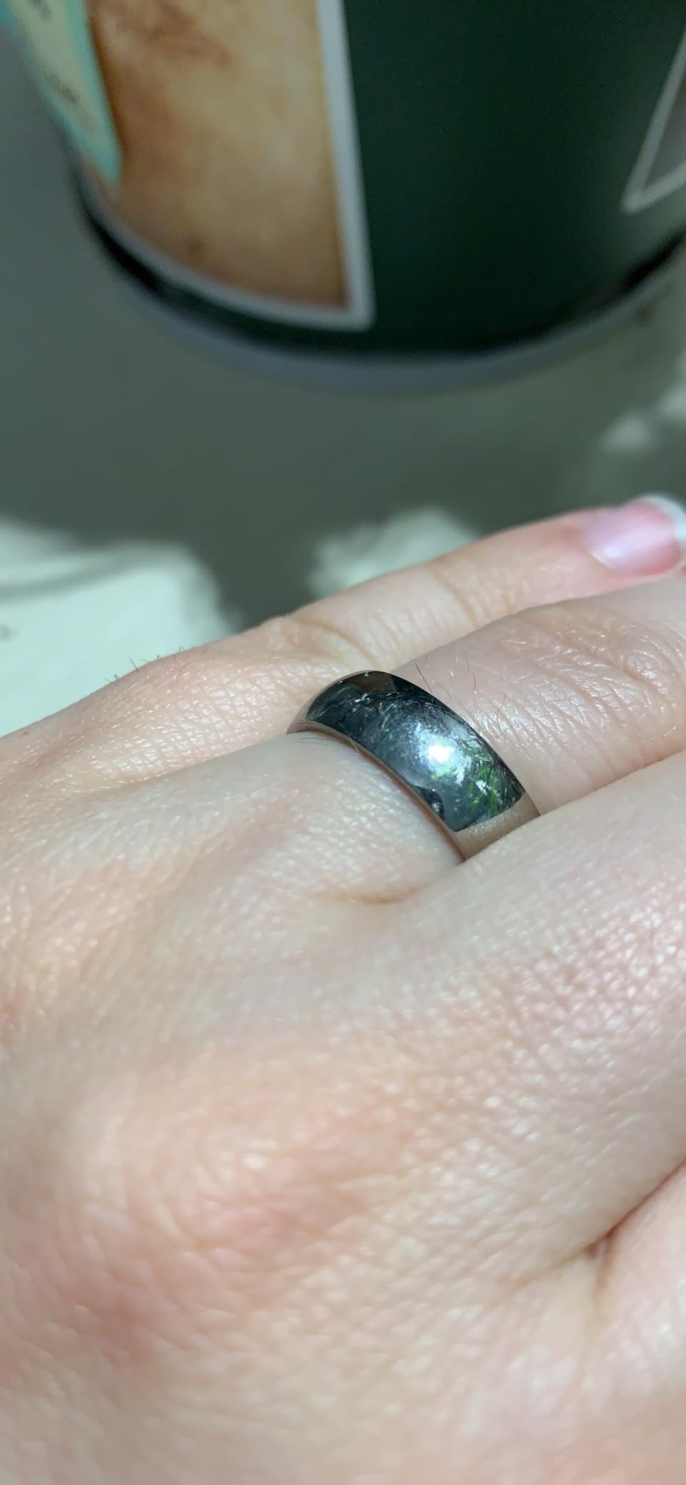 TIGRADE 2mm 4mm 6mm 8mm 10mm Titanium Ring Plain Dome High Polished Wedding Band Comfort Fit Size 3-15 customer photo 1
