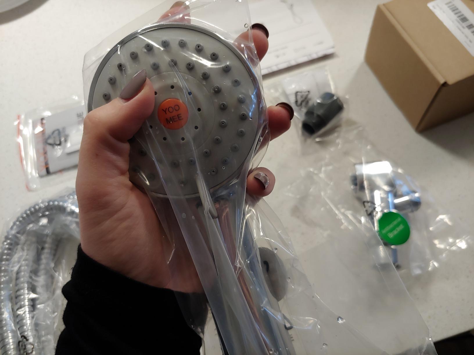 HO2ME High Pressure Handheld Shower, Power Boost Resists Low Flow, Chrome customer photo 1