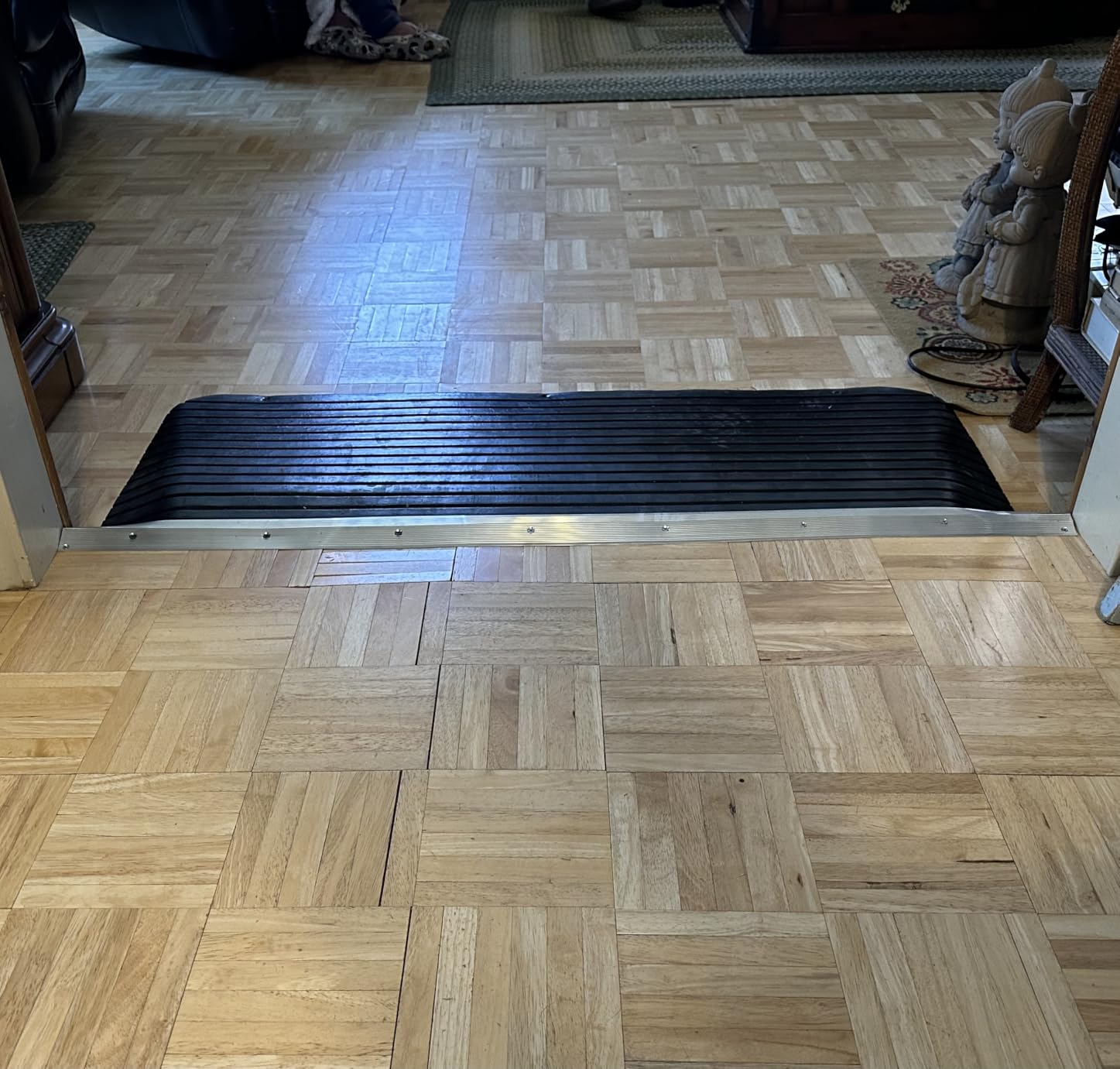 Doorway Threshold Ramp, Wheelchair Scooter, Rubber, 1.5