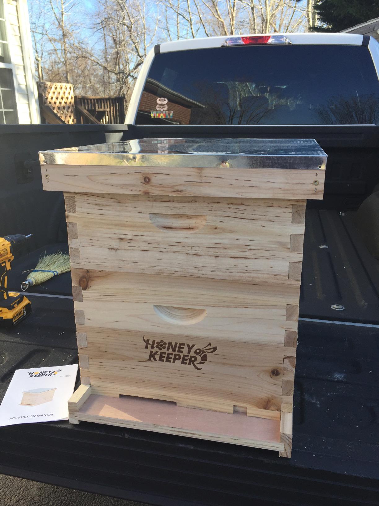 Honey Keeper Beehive 20 Frame Complete Box Kit (10 Deep and 10 Medium) with Metal Roof for Langstroth Beekeeping customer photo 2