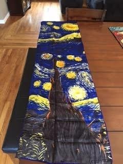 Women 100% Silk Scarves Van Gogh Painted Scarf customer photo 2