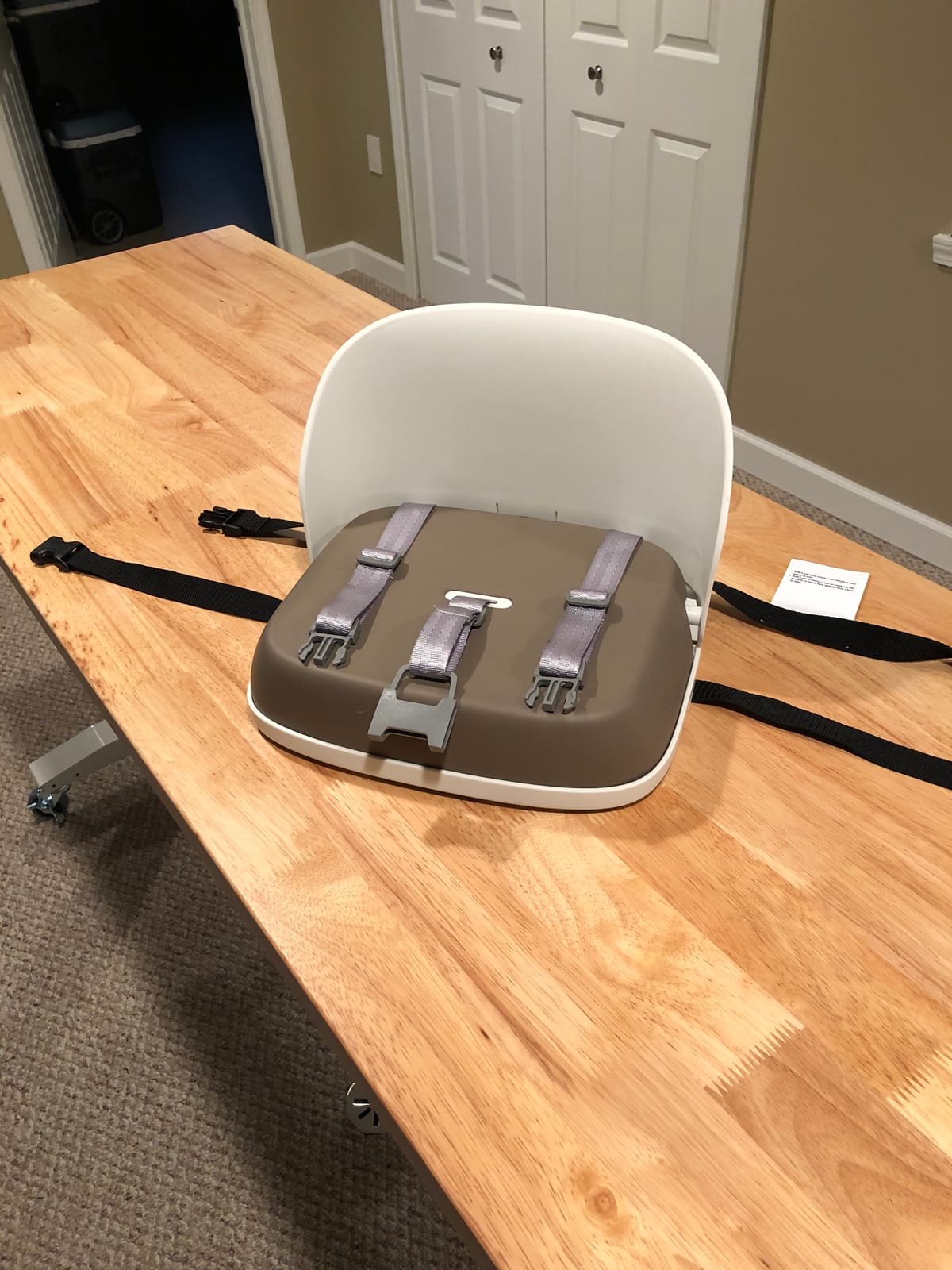 OXO Tot Perch Toddler Booster Seat for Kitchen Chair with Straps, Gray customer photo 1